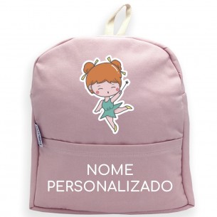 Mochila Fada com nome ou frase personalizados Azul 2