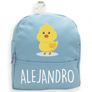 Mochila Frango com nome ou frase personalizados Rosa 02 2