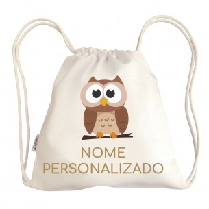 Bolsa com alças Coruja