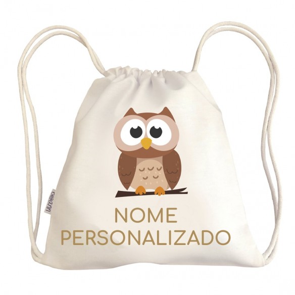 Bolsa com alças Coruja