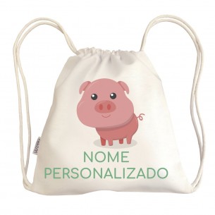 Bolsa com alças Porquinho