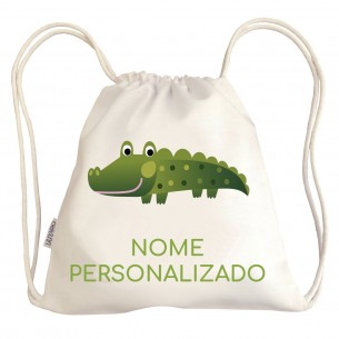Bolsa com alças Crocodilo
