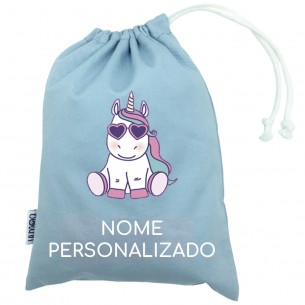 Mini Bolsa Unicornio com oculos
