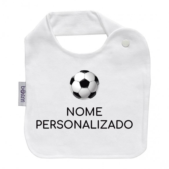 Babador bola com nome e frase personalizados