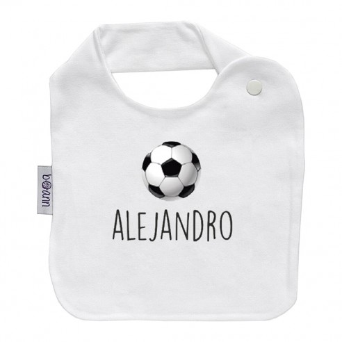 Babador bola com nome e frase personalizados 02