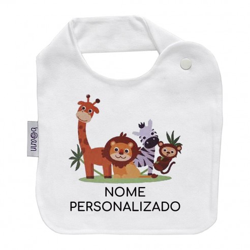 Babador com ZOO com nome ou frase personalizados