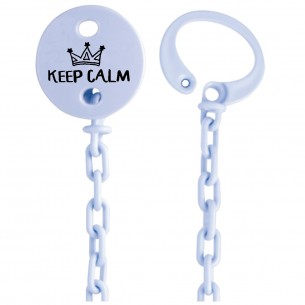 Corrente de chupeta "Mantenha a calma" 00