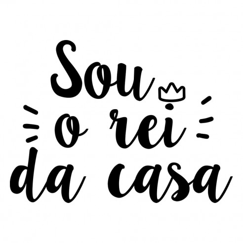  Corrente de chupeta  "Sou o rei da casa" 04