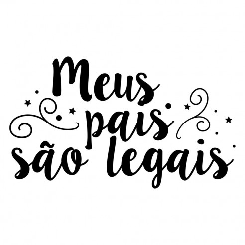  Corrente de chupeta  "Meus pais são legais" 04