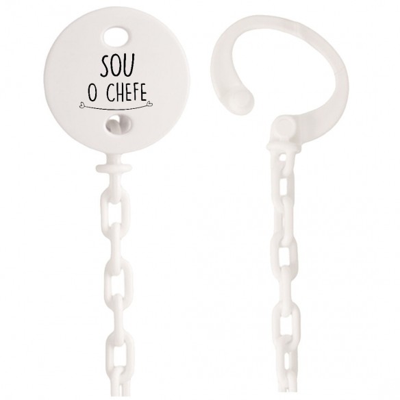 Corrente de chupeta  "Sou o chefe" 02