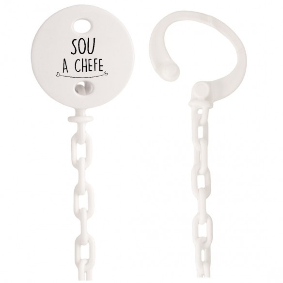  Corrente de chupeta "Sou a chefe" 02