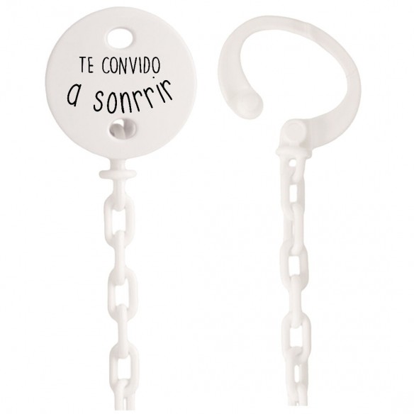  Corrente de chupeta "Te convido a SORRIR" 02