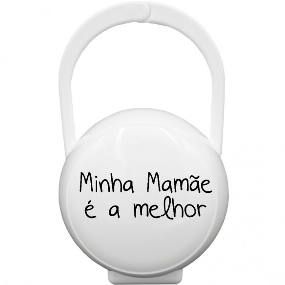 Caixa Porta-Chupetas "Minha Mamãe é a melhor" Blanco