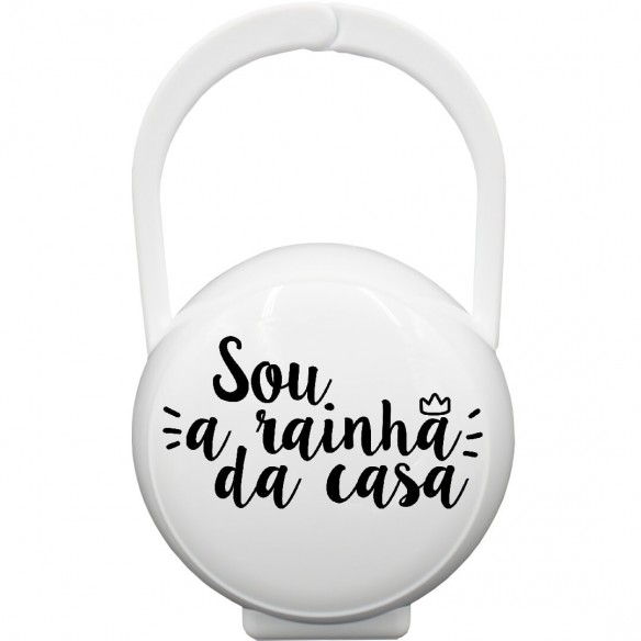 Caixa Porta-Chupetas "Sou a rainha da casa" Blanco