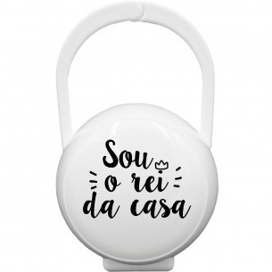 Caixa Porta-Chupetas "Sou o rei da casa" Azul 2