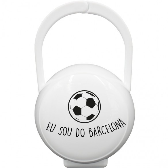 Caixa Porta-Chupetas "Sou do Barcelona" Blanco