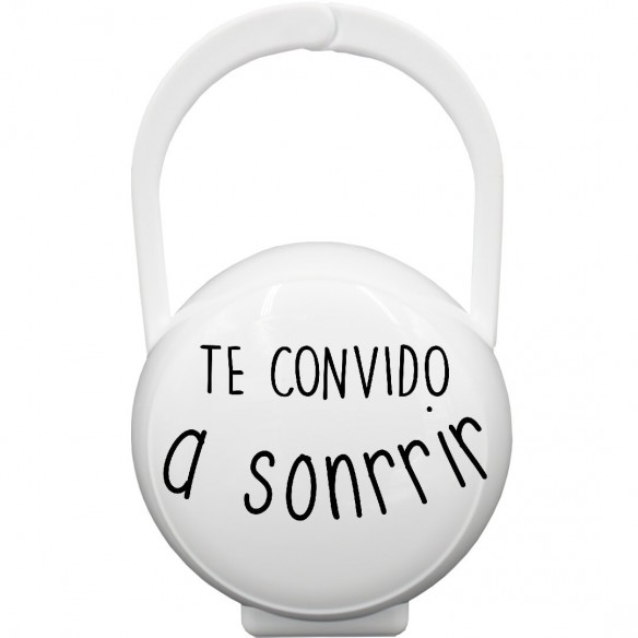 Caixa Porta-Chupetas "Te convido a SORRIR" Blanco