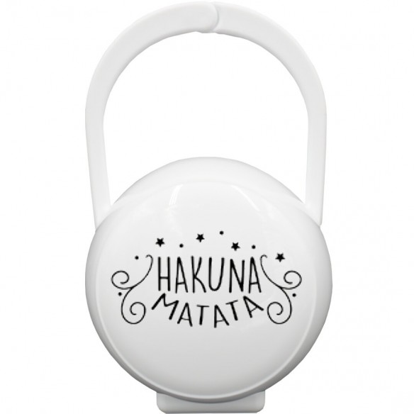 Caixa Porta-Chupetas "HAKUNA MATATA" Blanco