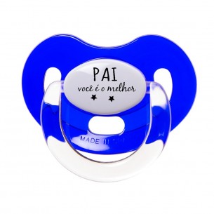 Azul Marino Chupeta PAI você é o melhor