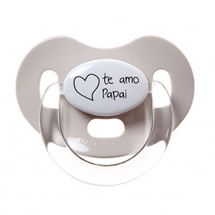 Beige Chupeta te amo Papai