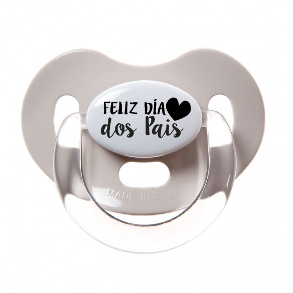 Beige Chupeta FELIZ DIA dos Pais