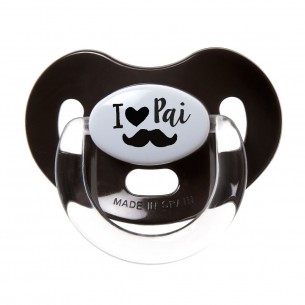 Negro Chupeta I LOVE Pai - Bigode