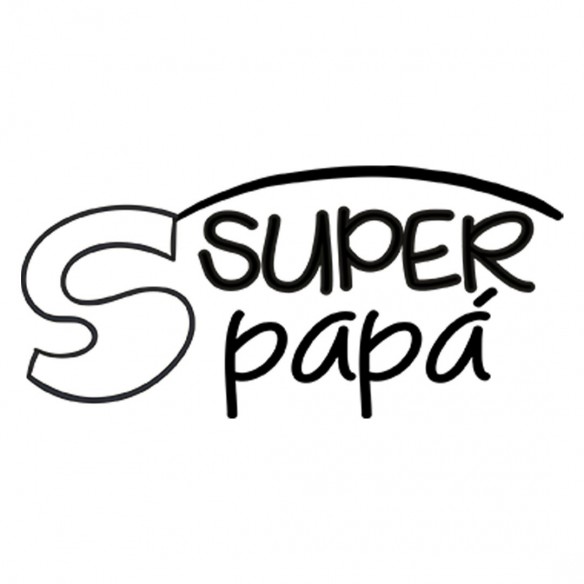 Conjunto Chupeta e corrrente Super papa Frase
