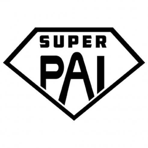 Conjunto Chupeta e corrrente Super Pai Frase