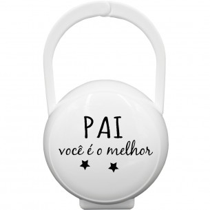 Caixa Porta-Chupetas PAI você é o melhor Rosa 2