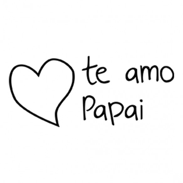 Caixa Porta-Chupetas te amo Papai Frase