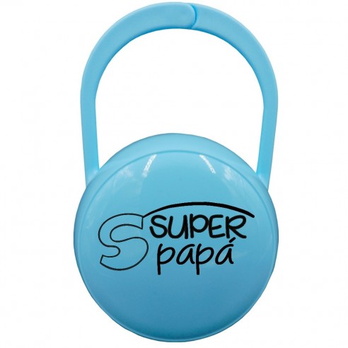 Caixa Porta-Chupetas Super papa Azul