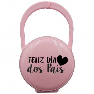 Caixa Porta-Chupetas FELIZ DIA dos Pais Azul 2
