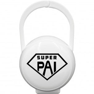 Caixa Porta-Chupetas Super Pai Blanco