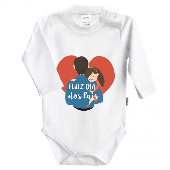 Body FELIZ DIA dos Pais - Menina Largo