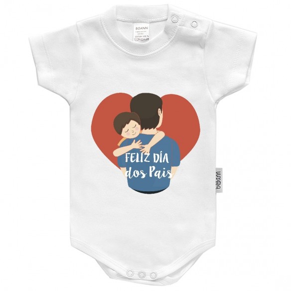 Body FELIZ DIA dos Pais - Menino Corto
