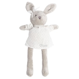 Coelho cinza com camisa branca