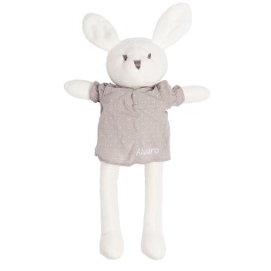 Coelho branco com camisa cinza 2