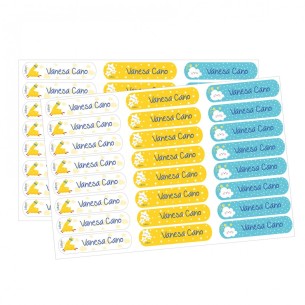 Etiqueta têxtil Lhama com nome personalizado