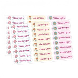 Etiqueta têxtil Princesa com nome personalizado