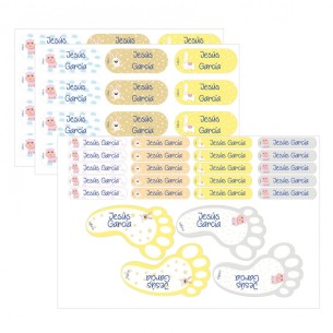 Etiqueta multiuso Ovelha (Adesivo) com nome personalizado