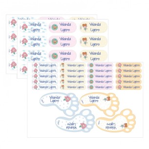 Etiqueta multiuso Princesa (Adesivo) com nome personalizado